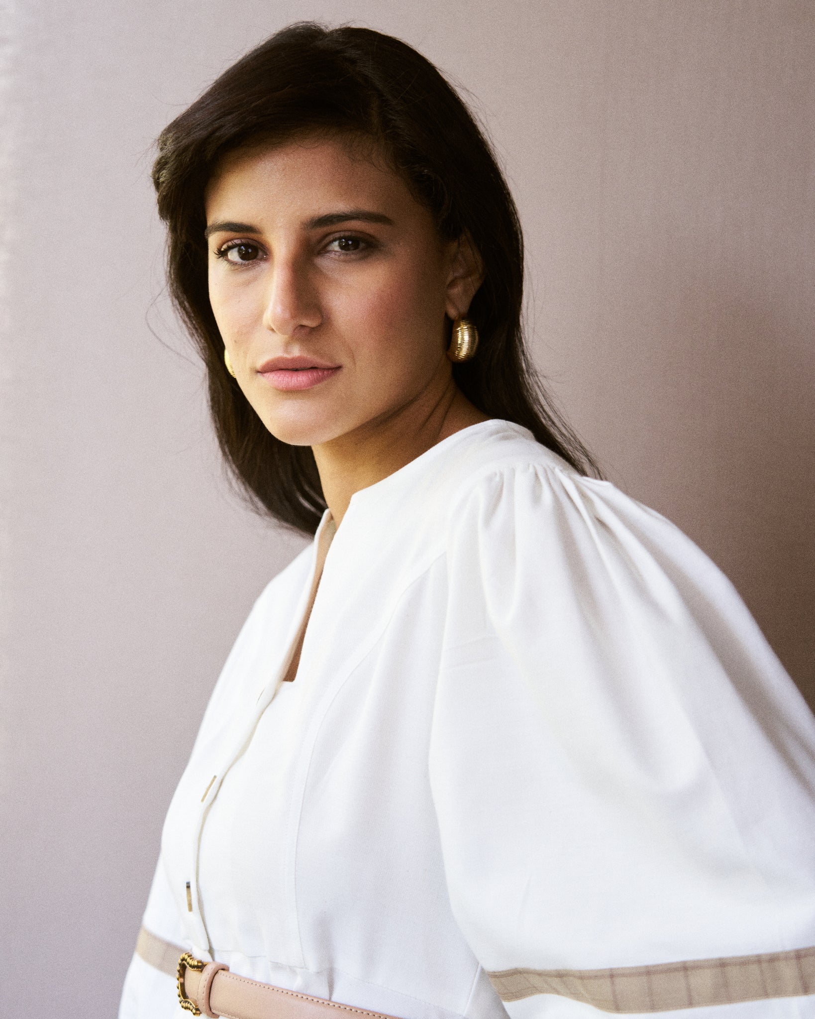 Logus white top with sleeve detail