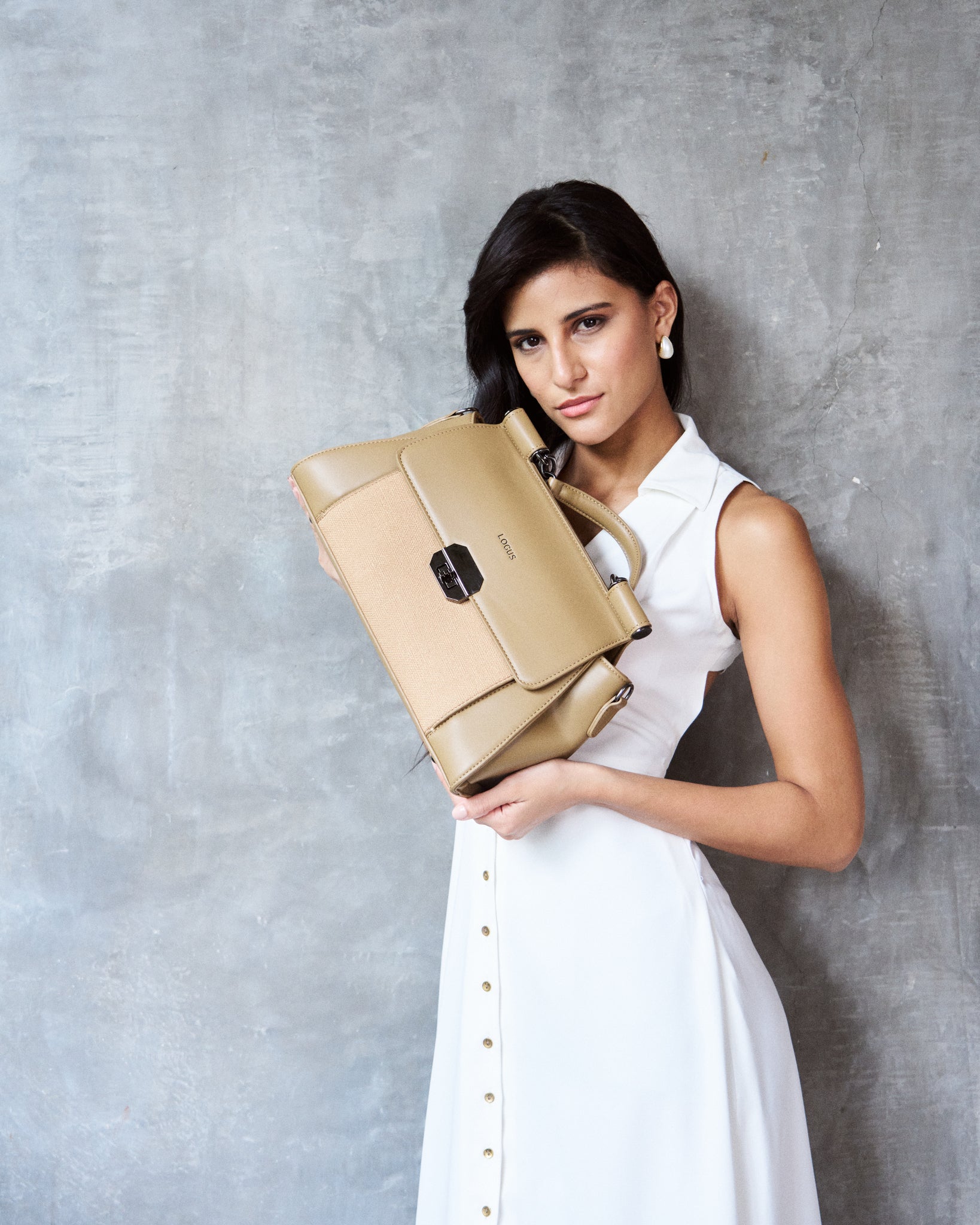 Logus Beige handbag
