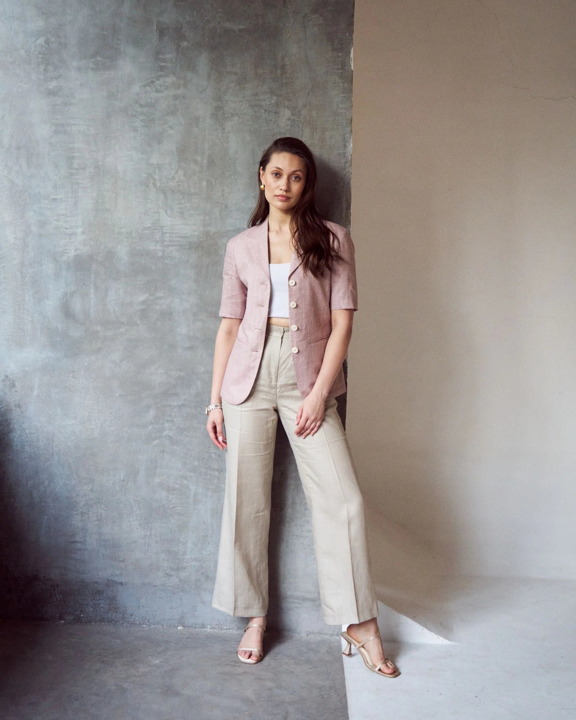 Logus Single pleat Linen trouser