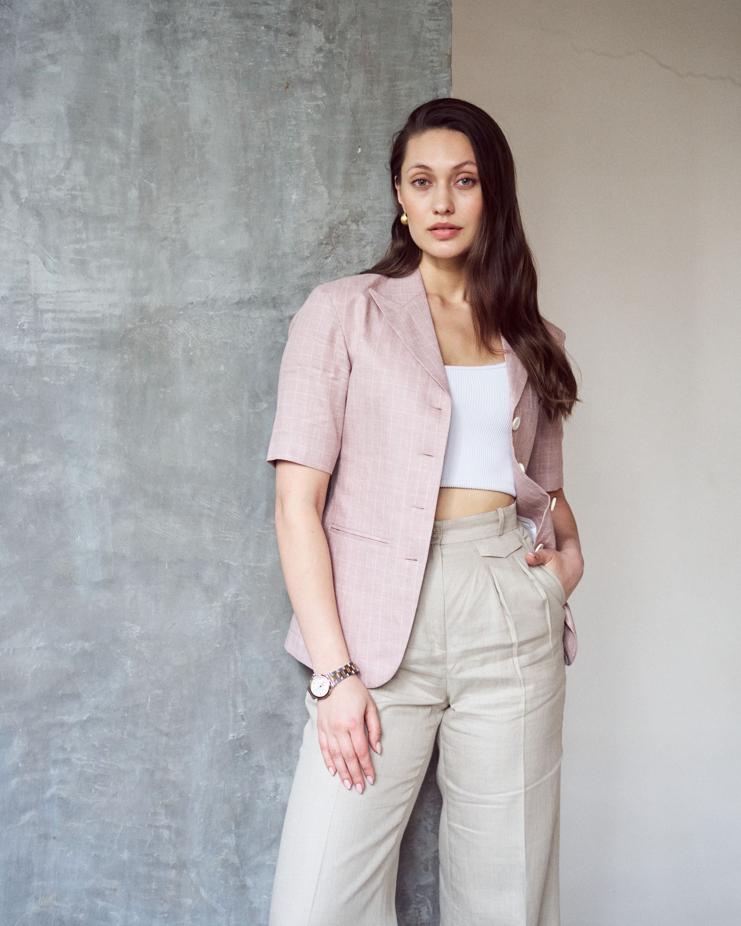 Logus Single pleat Linen trouser