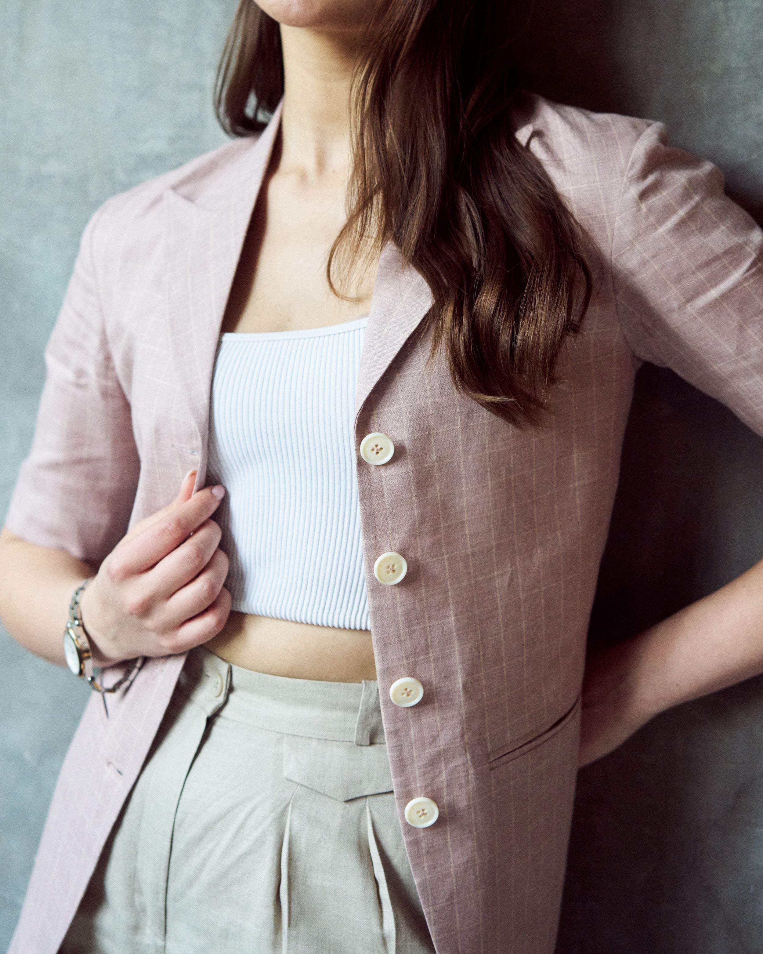 Logus Single pleat Linen trouser