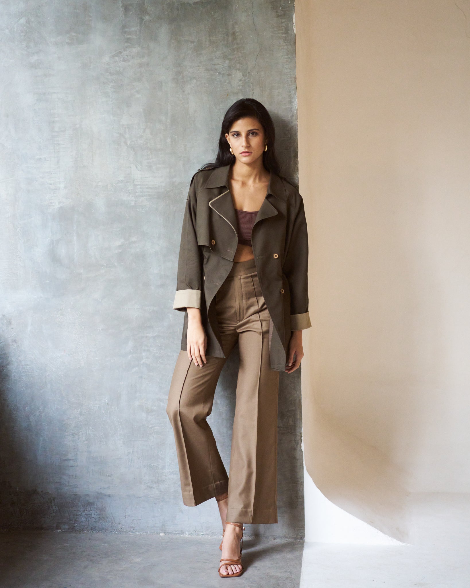 Logus dark beige trouser