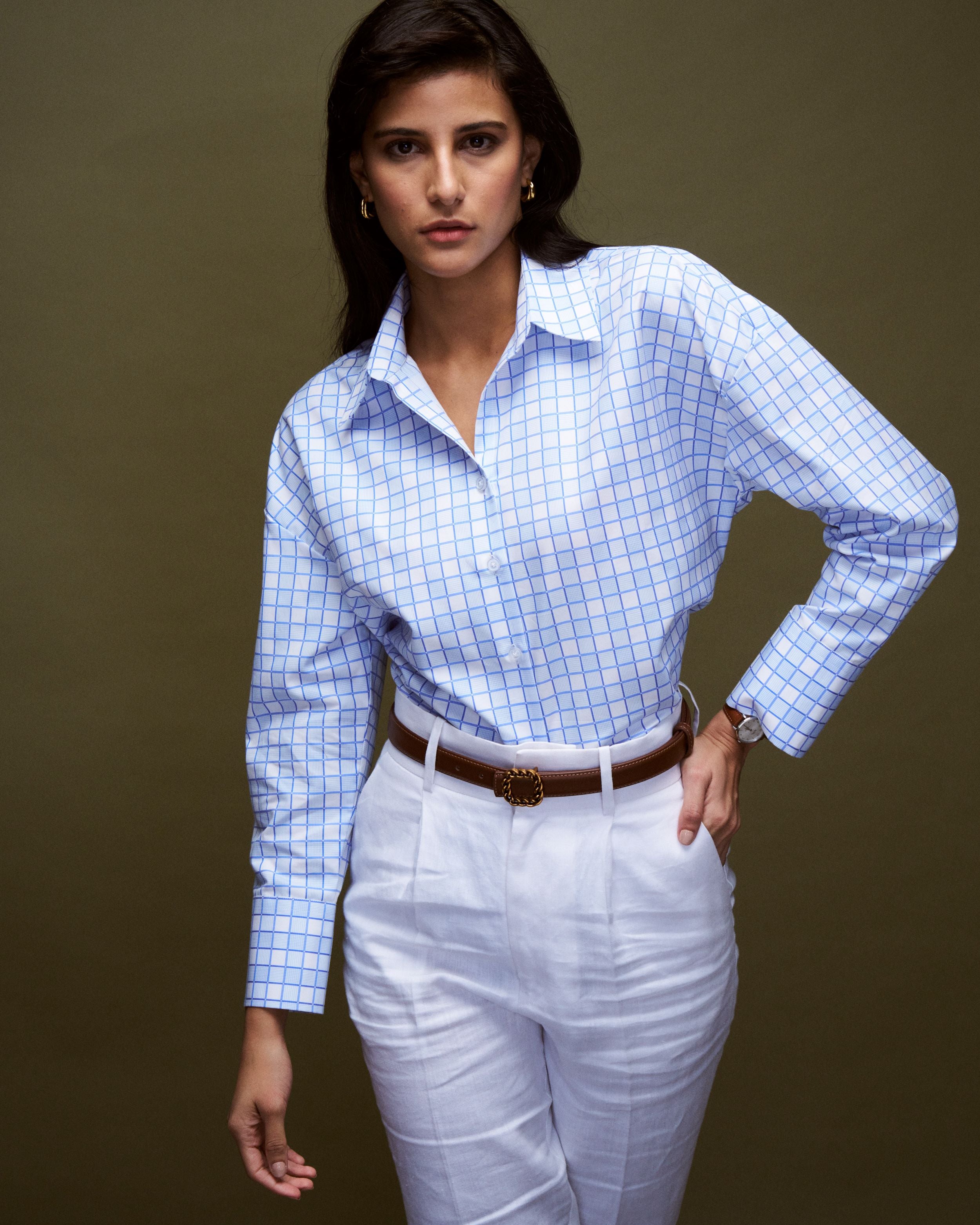 Logus printed oversized cotton shirt