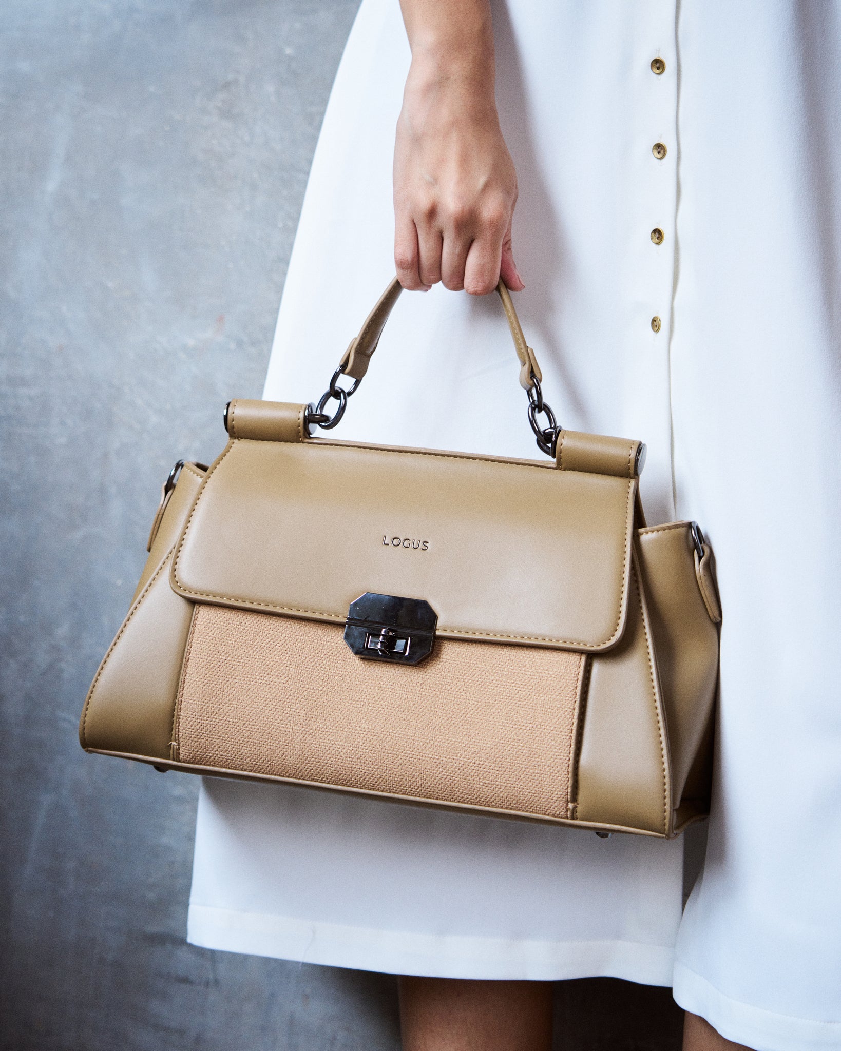 Logus Beige handbag