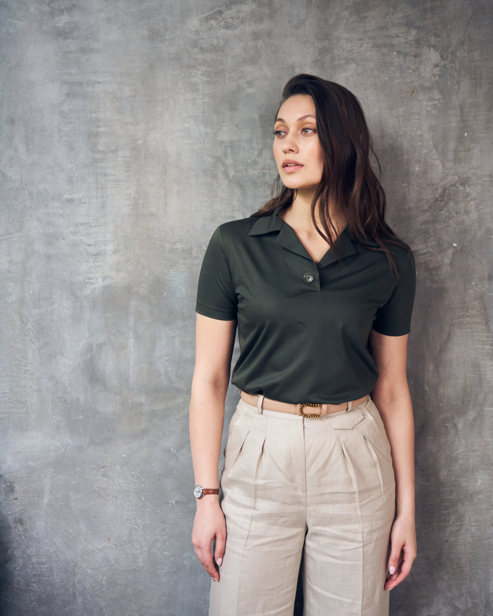 Logus green cotton t-shirt
