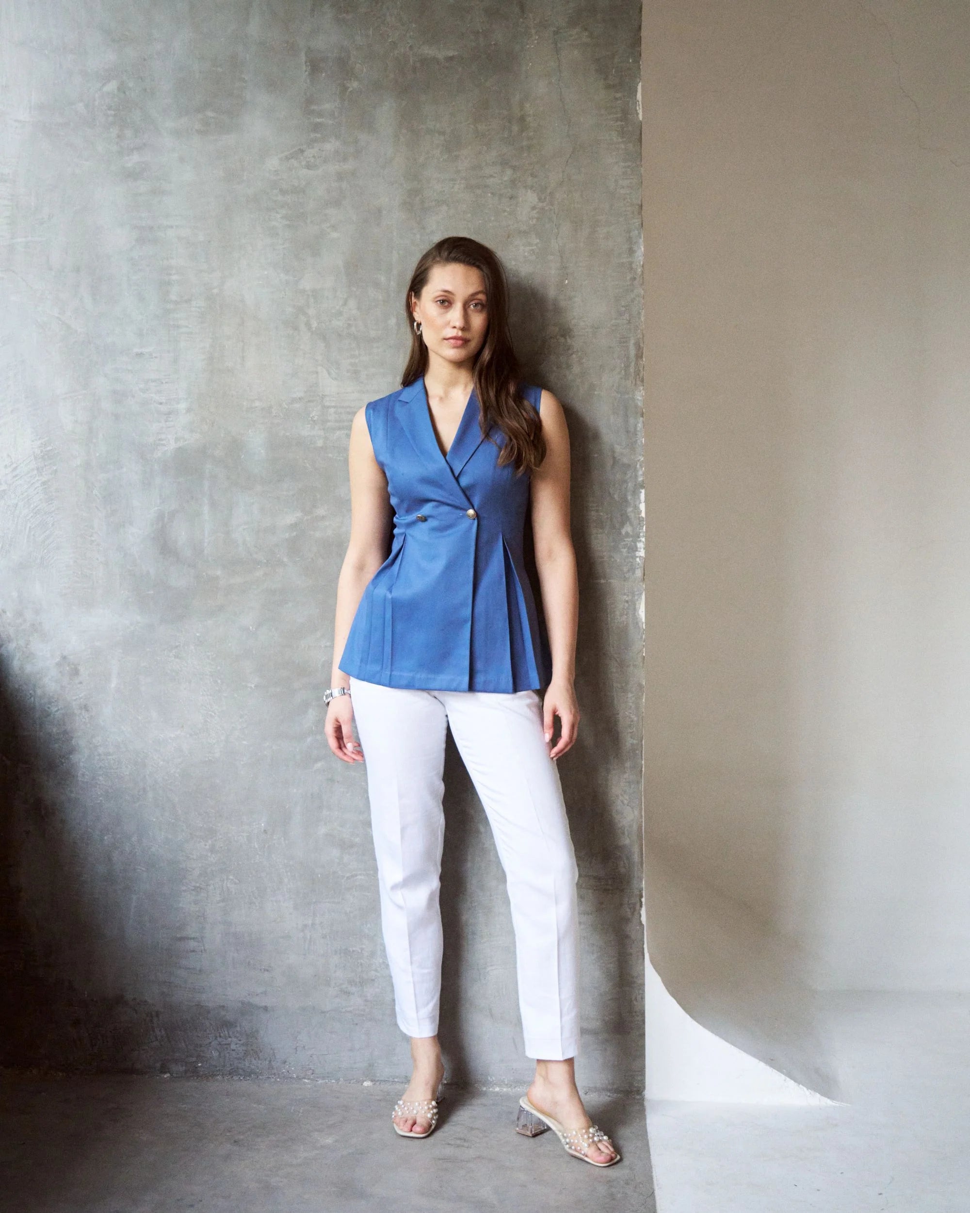 Logus Notch lapel double breasted waistcoat