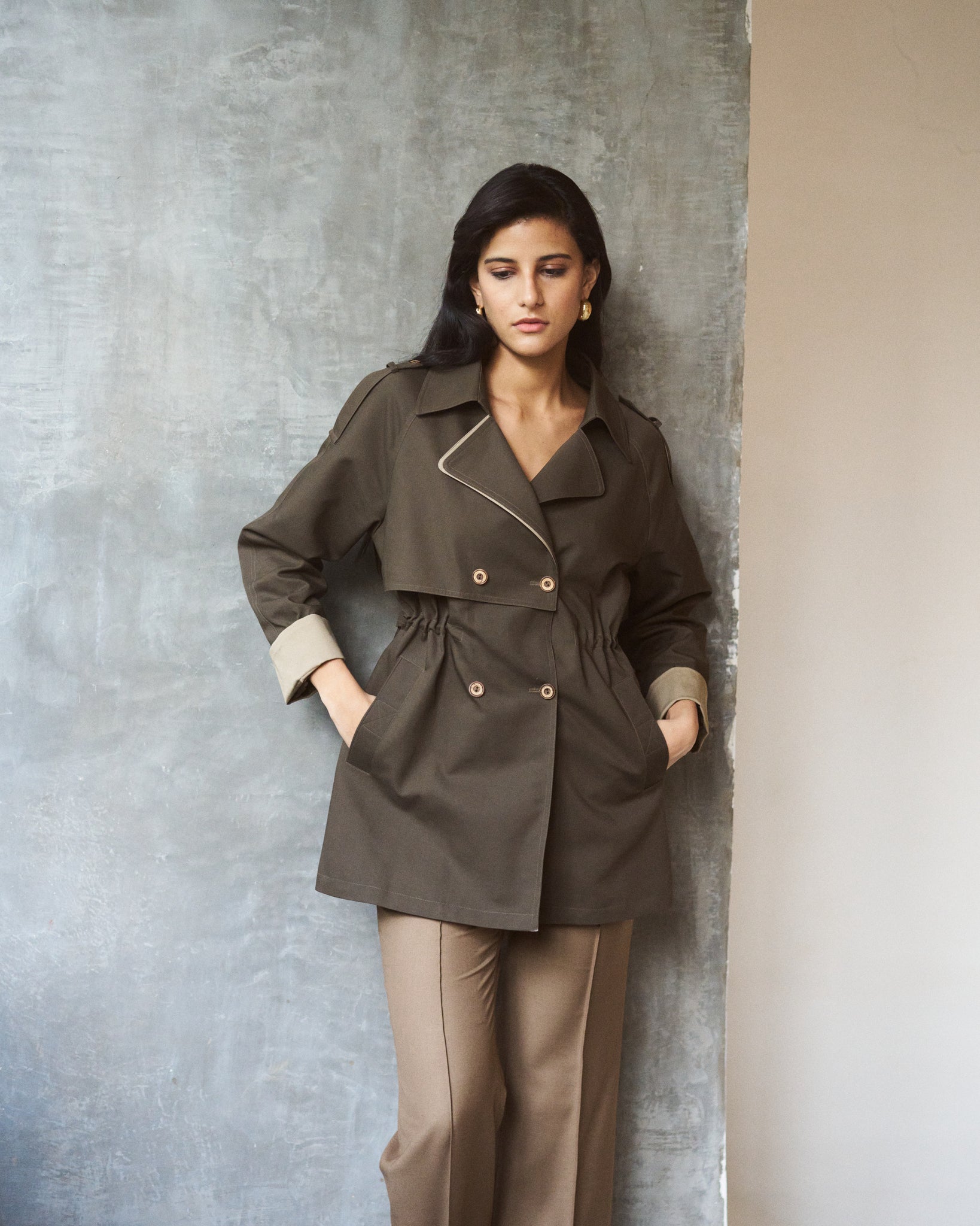 Logus dark beige trouser